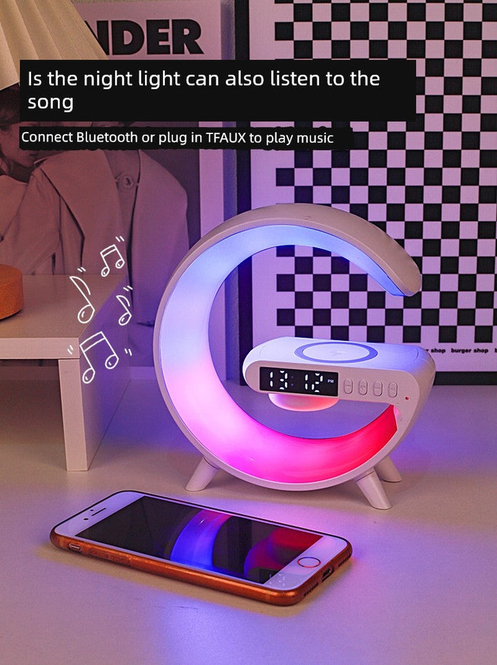 Wireless Charging Atmosphere Speaker Girl Fancy Night Light