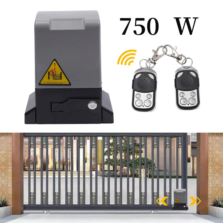 550W/370W/750W 1200KG Sliding Gate Opener Electric Automatic Motor Remote Kit Heavy Duty