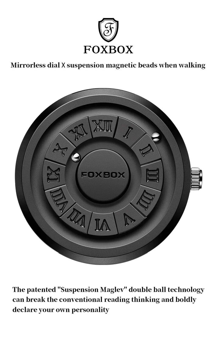 FOXBOX Military Waterproof Watch For Men LIGE Luxury Crolling Pointer Magnetic Force Watch Men Fashion Sport Quartz Chronograph