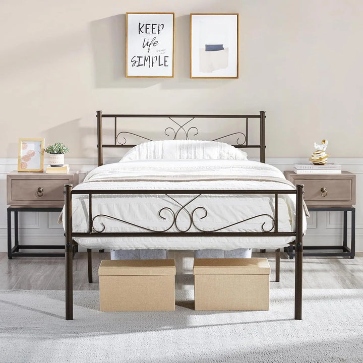 Twin Metal Platform Bed Frame