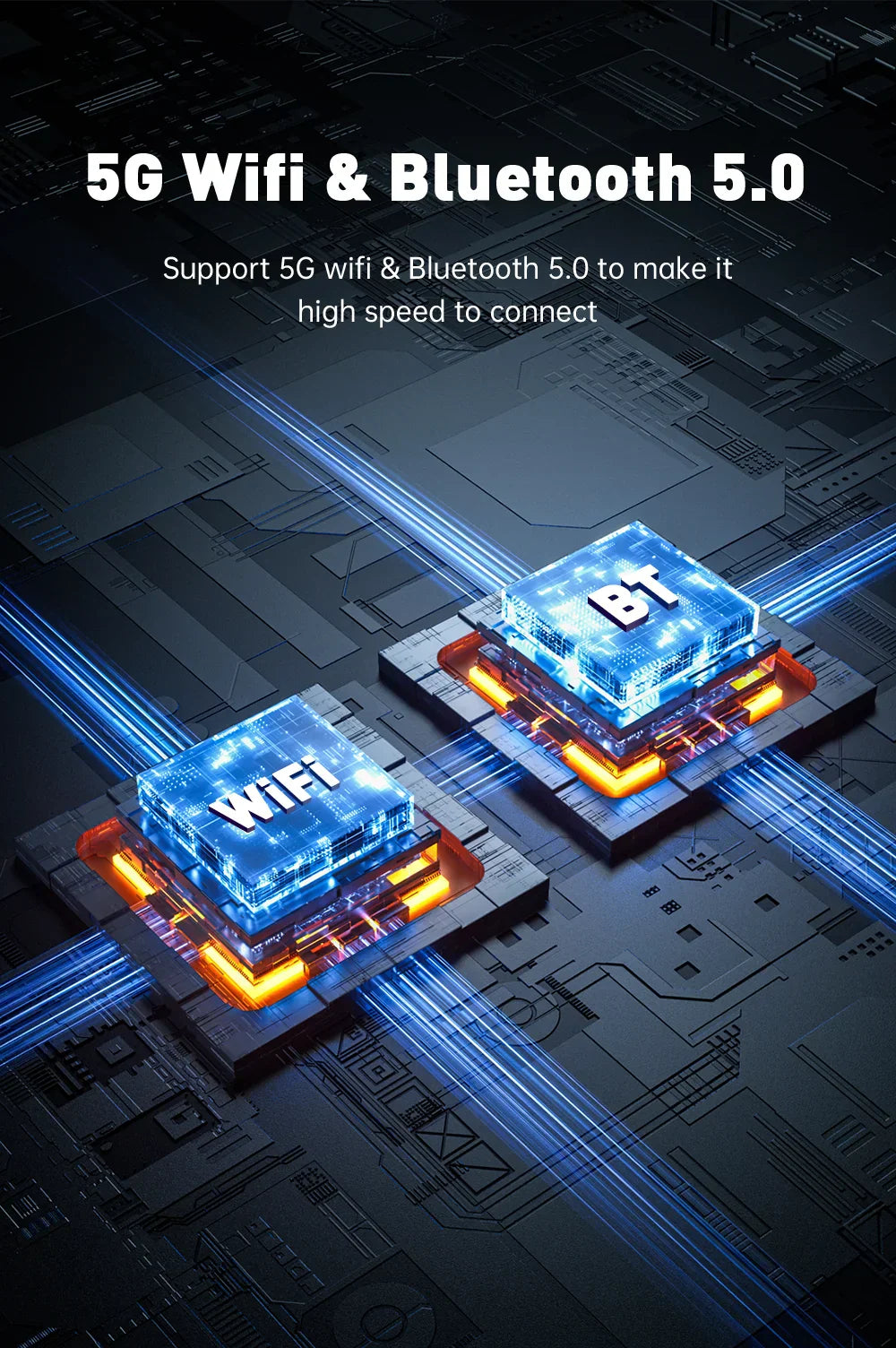 XUDA 2in1 Wireless CarPlay AI Mini Box Android Auto Box Plug&Play Automatic Connection Compatible with 99% of Cars For Car Radio