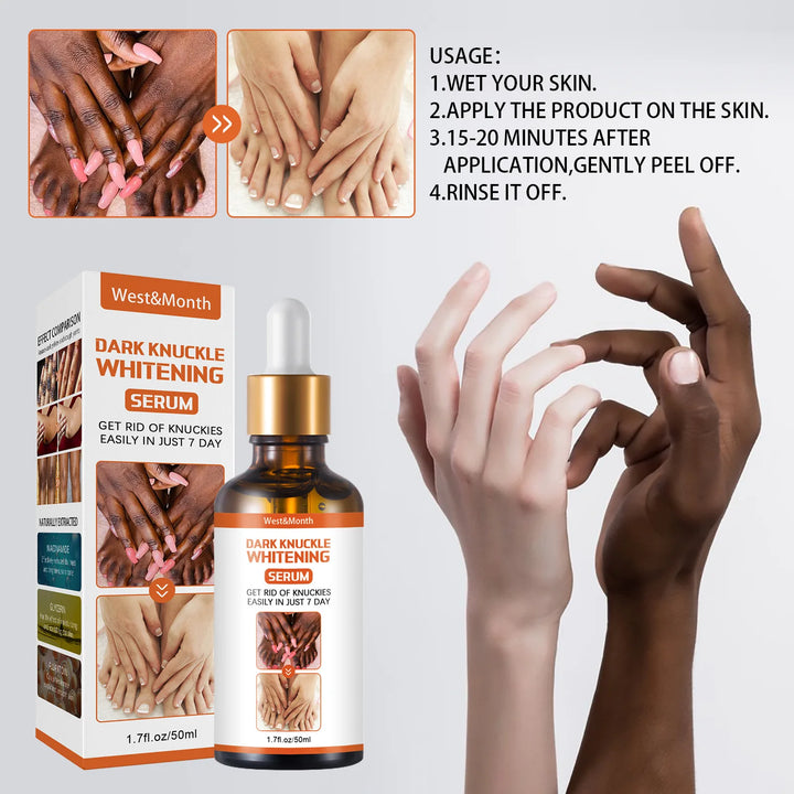 Dark Knuckles Lightening Serum Hand Knuckle Elbows Knee Lighten Oil Intense Stains Remover Products Beauty Care 50ml