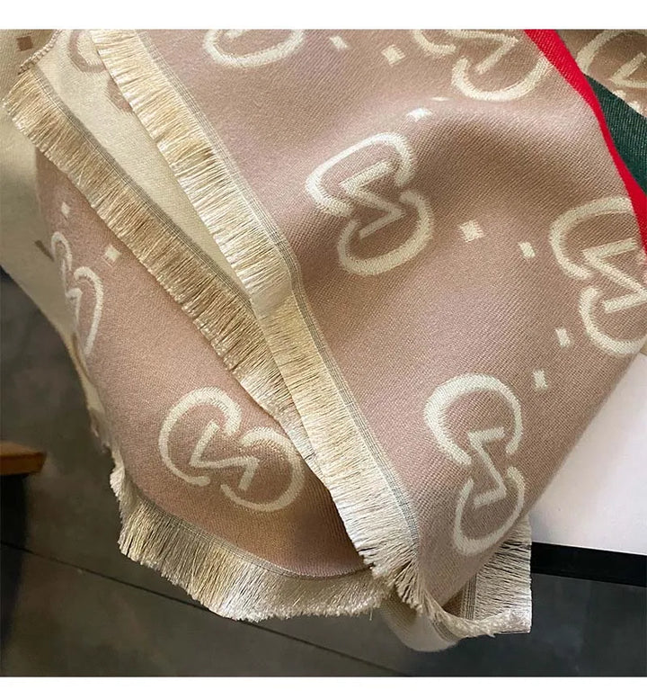 Fashion Double Sides Letters Good Acrylic Cashmere Scarf Shawl Winter Neckerchief Women Summer Travel Cape Wraps Long