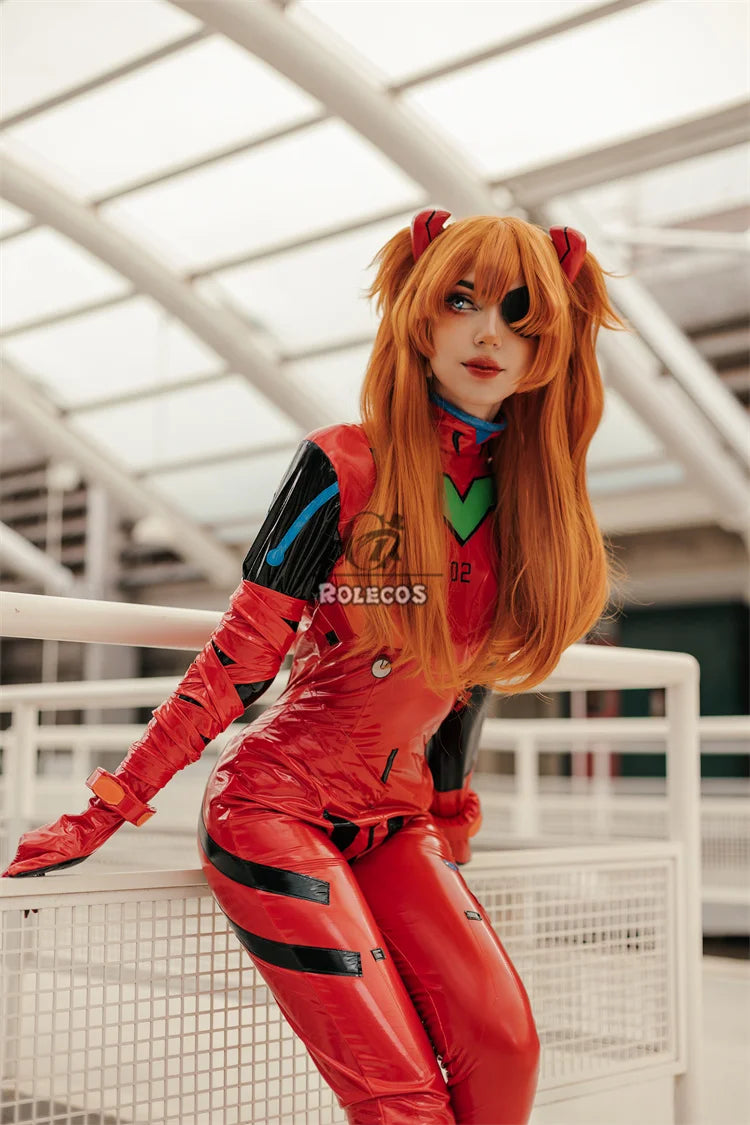 ROLECOS EVA Asuka Langley Soryu Cosplay Costume Asuka Langley Soryu EVAc