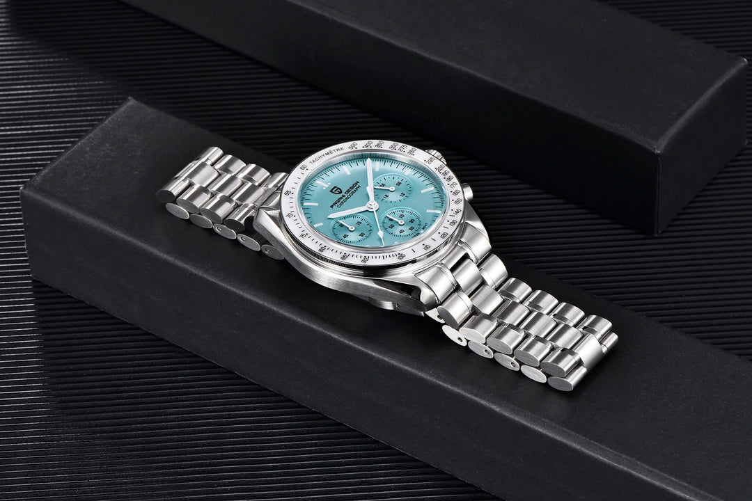 PAGANI DESIGN Moon Mens Watches 2023 Top Brand Luxury Quartz Watch For Men Chronograph Luminous Sapphire Mirror Waterproof Clock