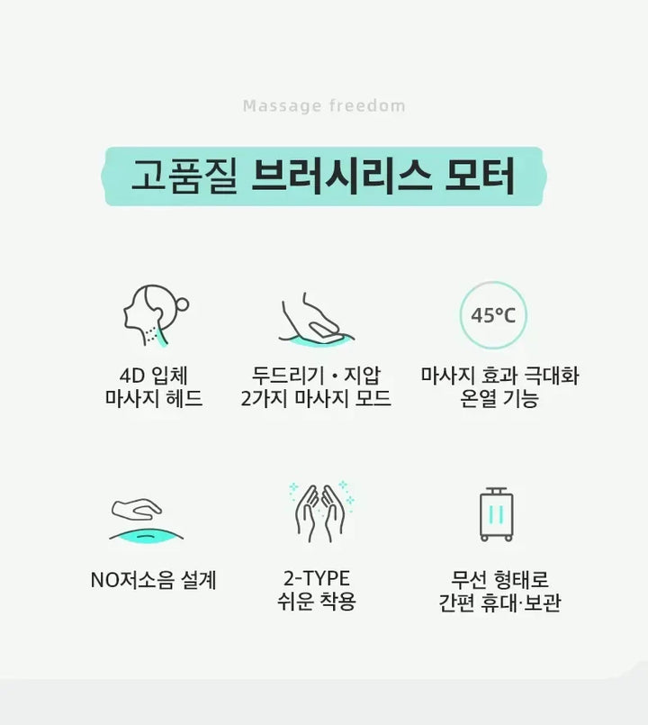 Neck Shoulder Massager Korea 26W BLDC Motor Massager Multifunctional Neck Beauty Instrument Spa Egg Winding Massager