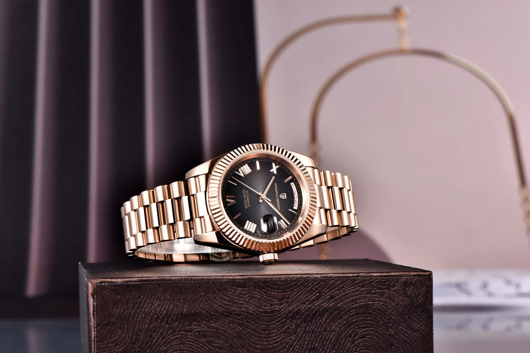 2024 New PAGANI DESIGN Rose Gold DD40 Luxury Automatic Watch Men Mechanical Wrist Watches Men Japan NH36A AR Sapphire crystal