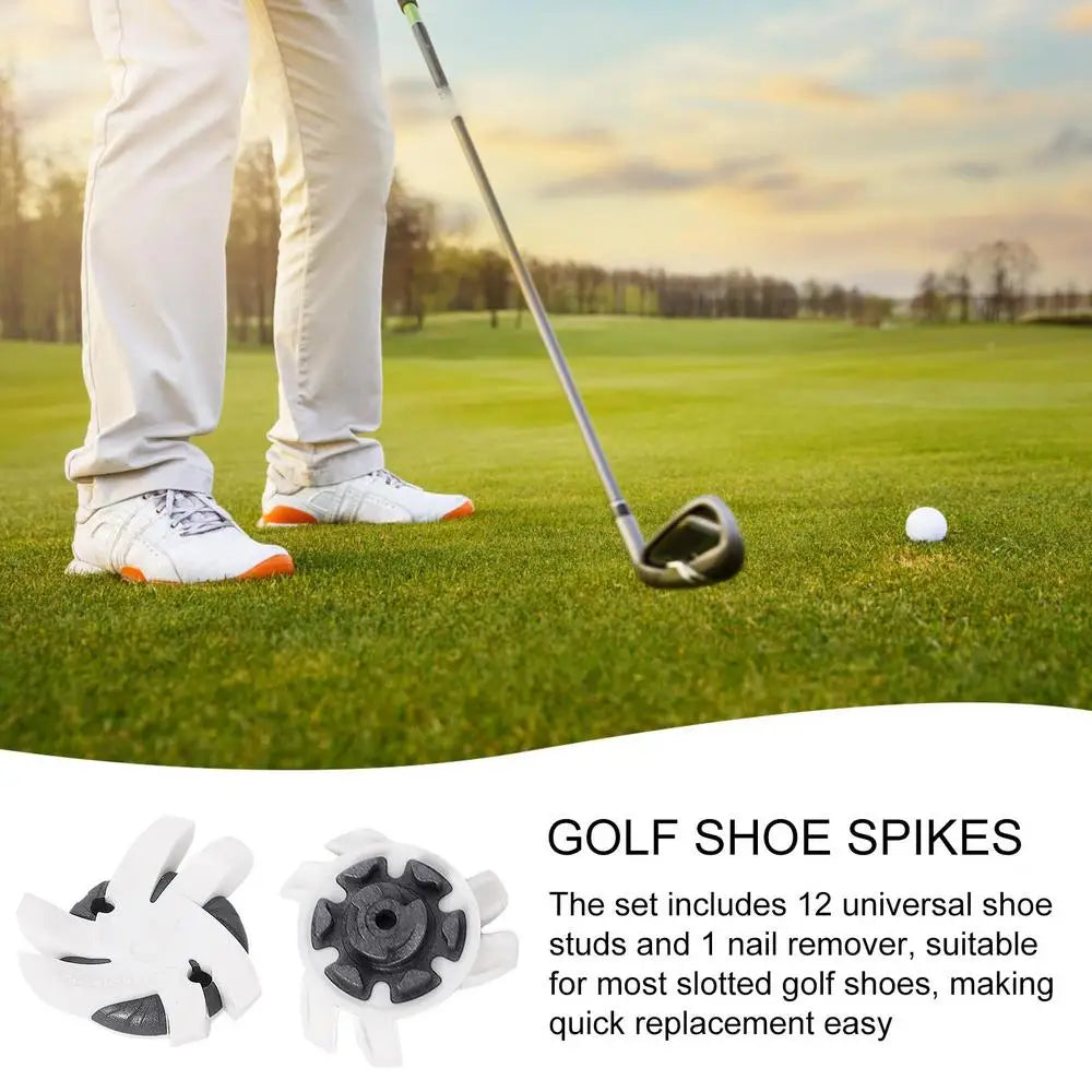 Golf Shoe Spikes Replacements Golf Cleat  Spikes Anti Slip Footwears Portable Quick Twist Golf Spikes Convenient Golf CleatsShoe