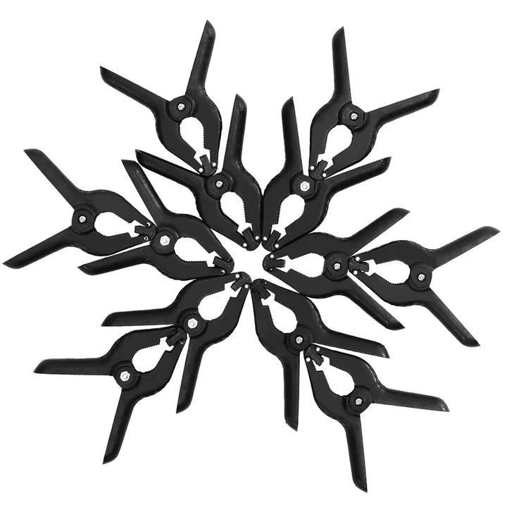 12Pcs Muslin Clamps Background Stand Clip Photography Heavy Duty 6CM Photo Booth Fixed Backdrop Muslin & Green Screen