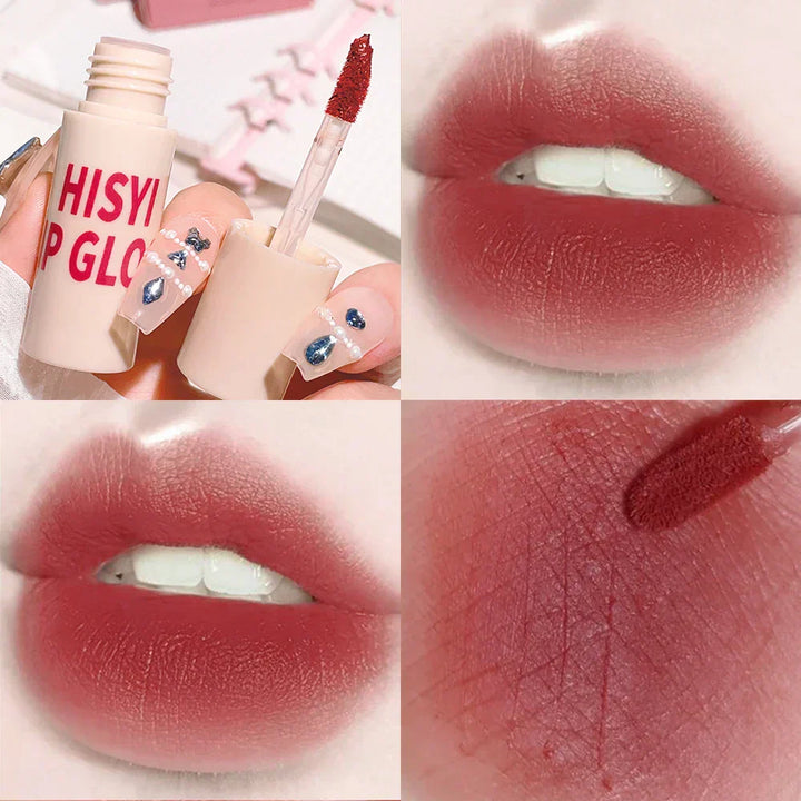 6-Color Matte Velvet Lip Glaze