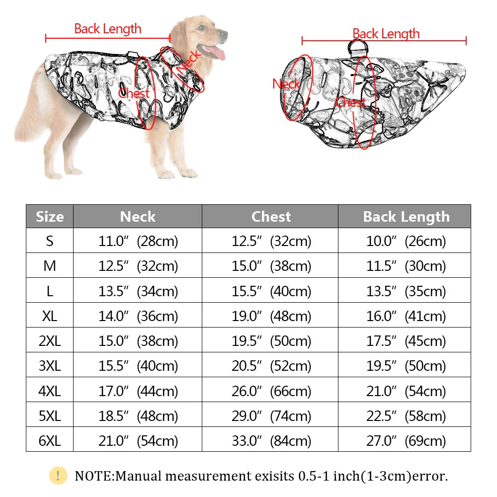 Waterproof Warm Dog Jacket Vest