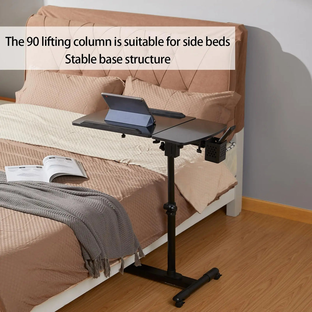 Adjustable Laptop Table with Wheels