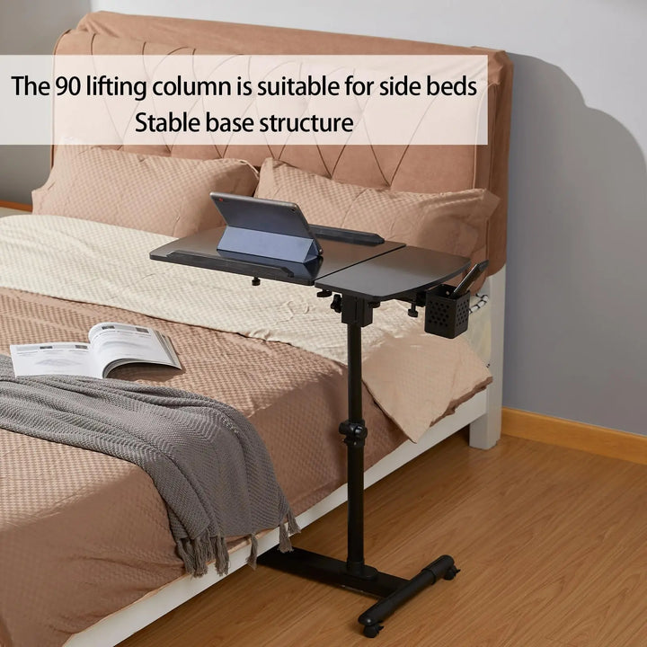 Adjustable Laptop Table with Wheels