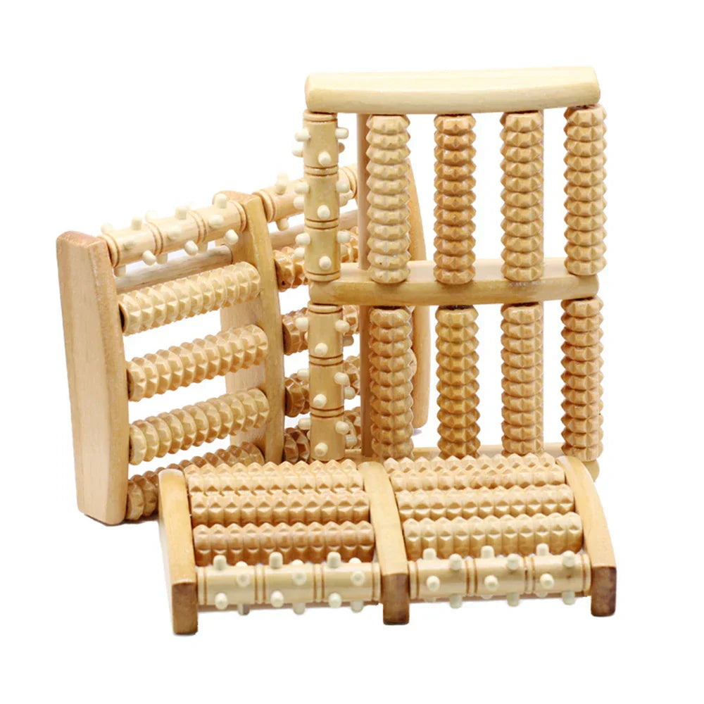 Premium Wooden Foot Roller Massage