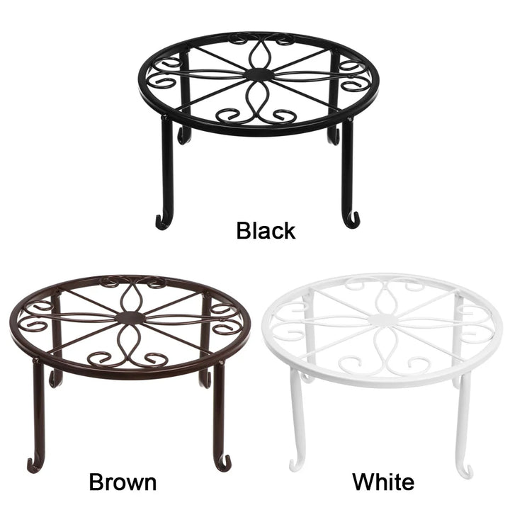 Metal Plant Stand with Saucer