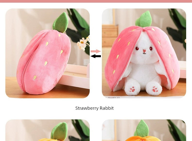 Pacify Transformation Girl Gift Sleep Hug Strawberry Rabbit