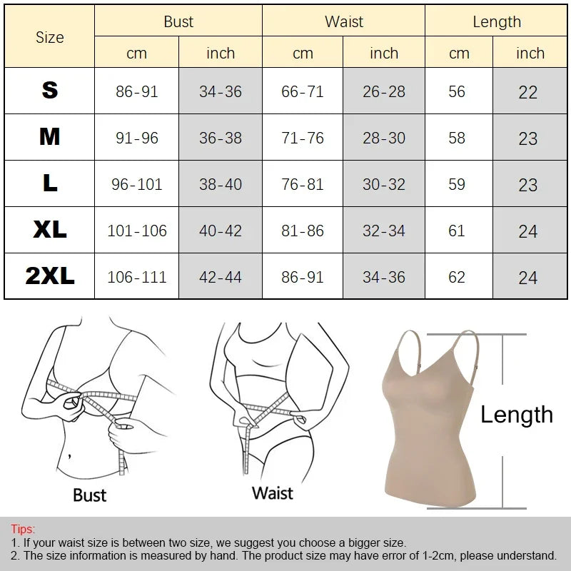 MISSMOLY Women Shapewear Skinny Camisoles Tummy Control Shaping Tank Tops Slimming Underwear Corset Vest Compression Body Shaper