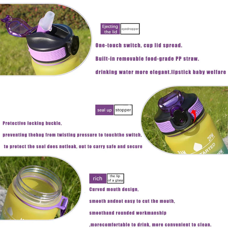 Colorful Plastic Water Bottle For Gym