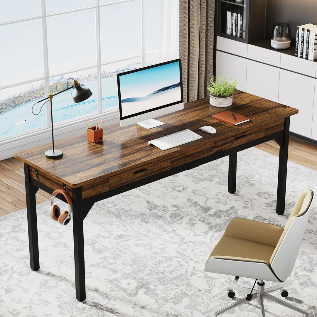 Tribesigns 78.7" Extra Long Double Desk
