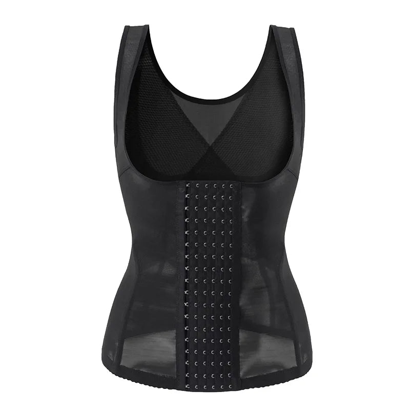Plus Size Slimming Shirt Thin Seamless Body Shaper Women's Tummy Control High Waist Tank Top Invisible Shapewear