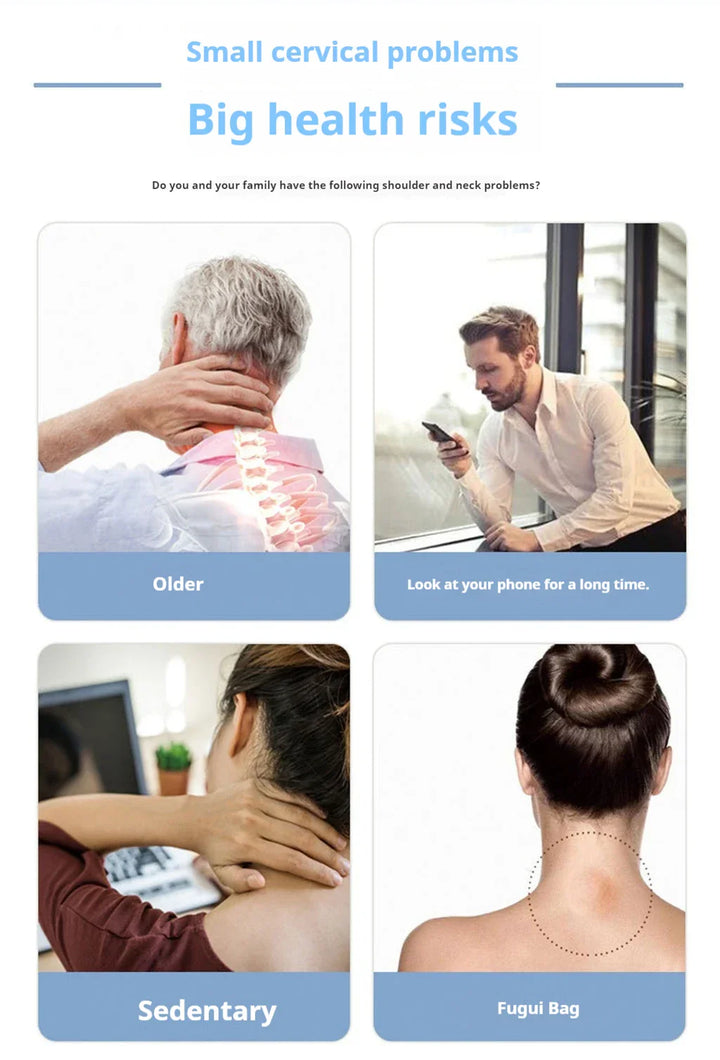 Oyeal Comfortable home portable multifunctional long range cervical spine massager pulse massager intelligent shoulder neck neck