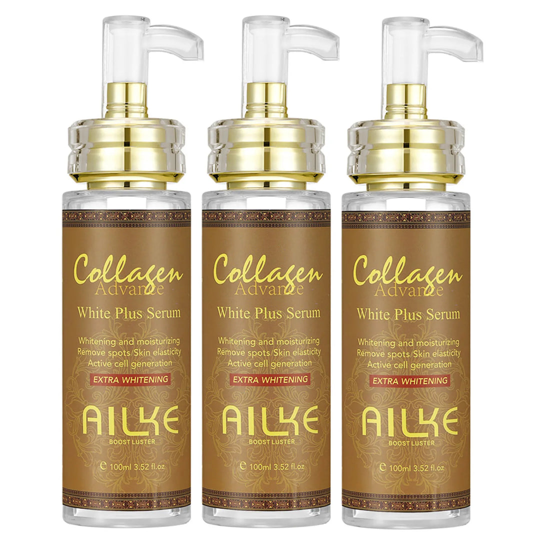 AILKE Skin Whitening Face Serum, Reduce Spots, Moisturizing, Even Skin Tone, With Organic Collagen, Skin Lightening Body Serum