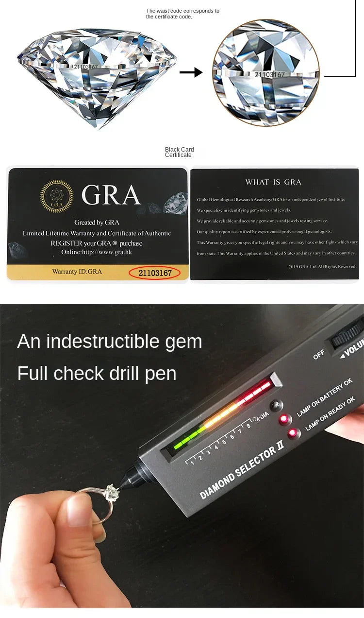 Sterling silver S925 four-leaf clover necklace for women Light Luxe Mosan diamond clavicle chain flower-shaped pendant for women