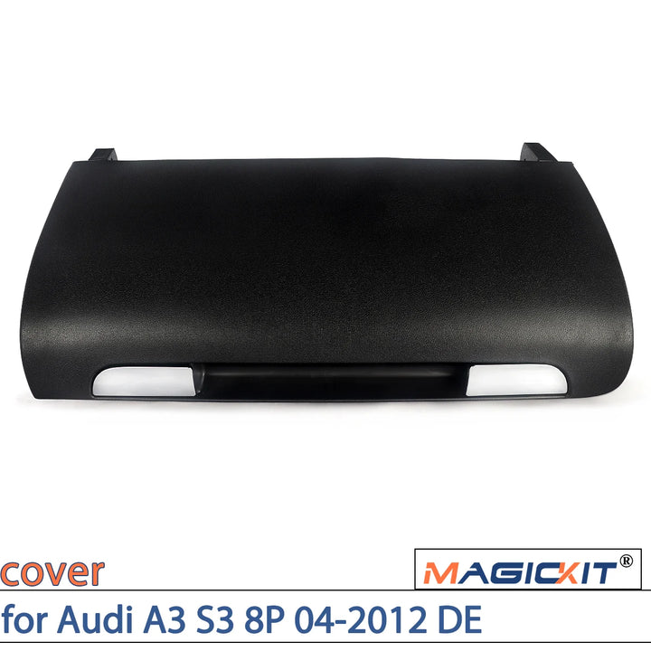 MAGICKIT Storage box cover glove compartment door cover for Audi A3 S3 8P 2004-2012 DE Car Accessories