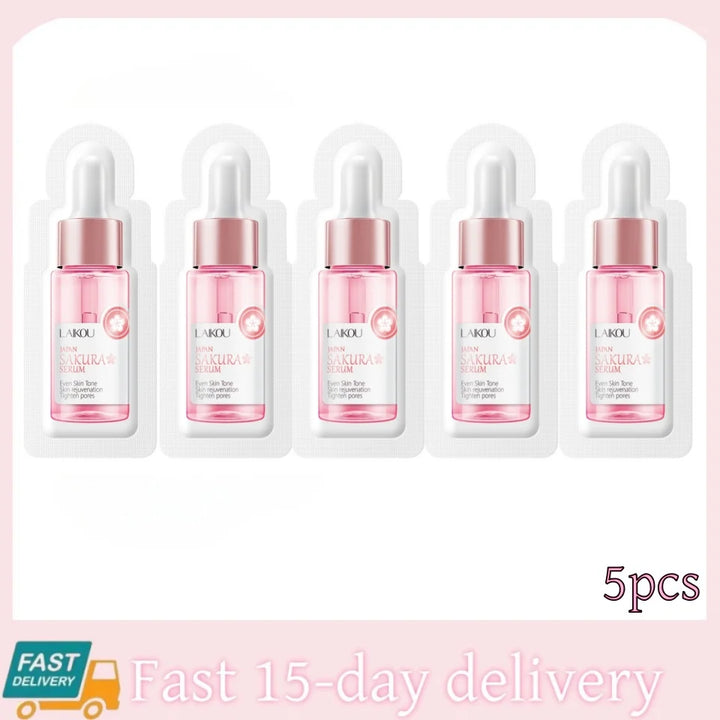 Sakura Whitening Face Serum Fade Fine Lines Anti Aging Tighten Pores Improve Melanin Pigment Dull Moisturizer Brighten Skin Care