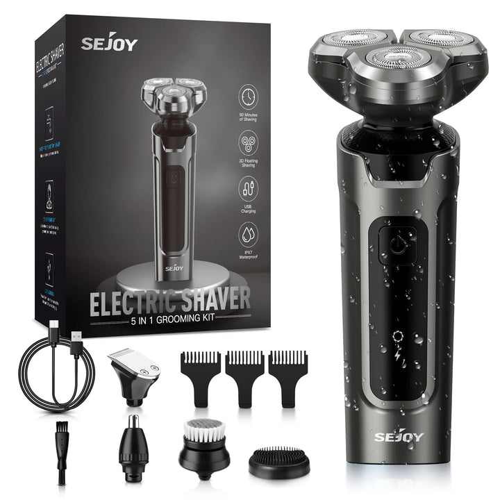 Sejoy Electric Hair Clipper for Men  5 in 1 Electric Nose Hair Trimmer Professional Cutting Machine Rechargalbe