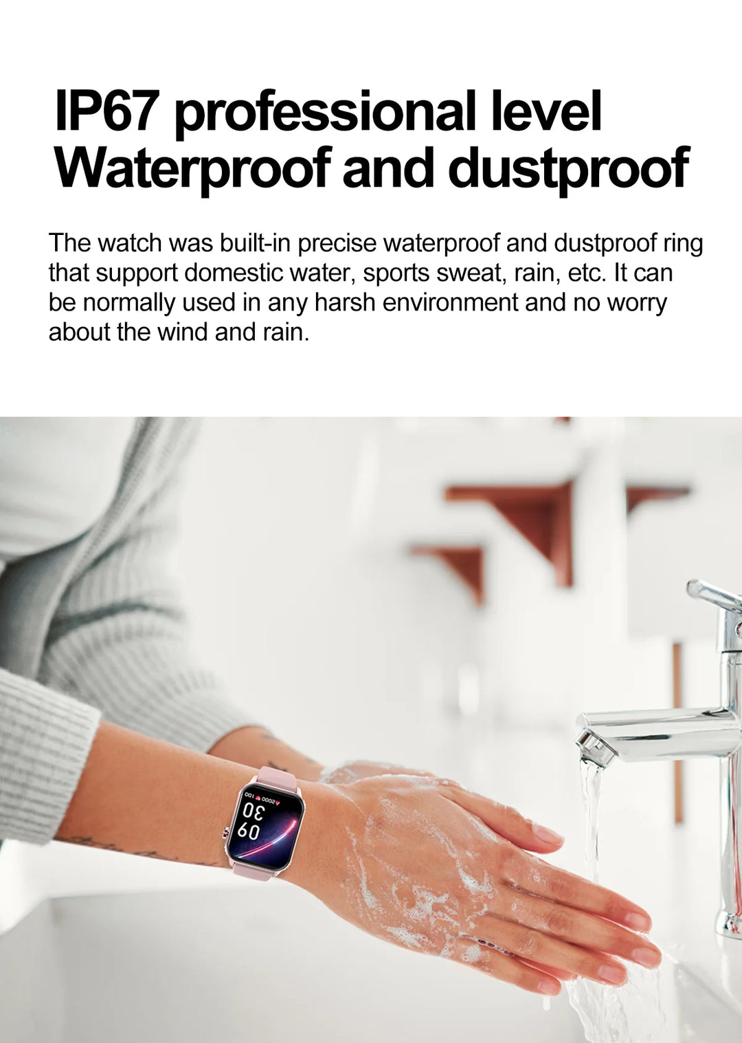 TG08 Smart Watch, 1.85"Smartwatch for Men Women (Answer/Make Call), Fitness Tracker with 100+ Sport Modes, Waterproof Watch.