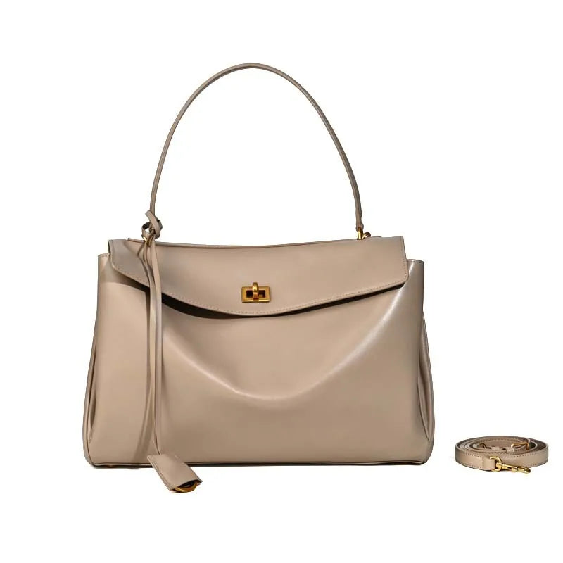 2025 Luxury Brand Rodeo Woman Bags Spring Autumn Genuine Leather Women Totes Fashion Gold Buckle Women Shoulder HandBags