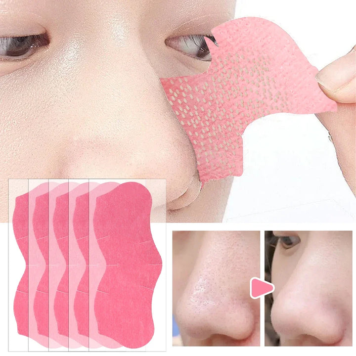 Peel Off Nose Blackhead Remover Strips Deep Cleansing Shrink Pore Acne Treatment Mask Nose Patches Face Skin Care Beauty Tools