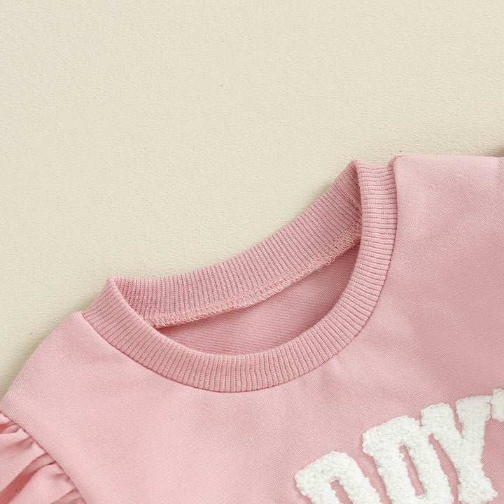 2023-09-27 Lioraitiin 0-3Y Baby Girl Clothes Daddys Girl Long Sleeve Crewneck Sweatshirt Top Casual Pants Fall Winter Outfits
