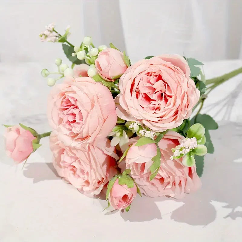 Artificial Peony Rose Bouquet
