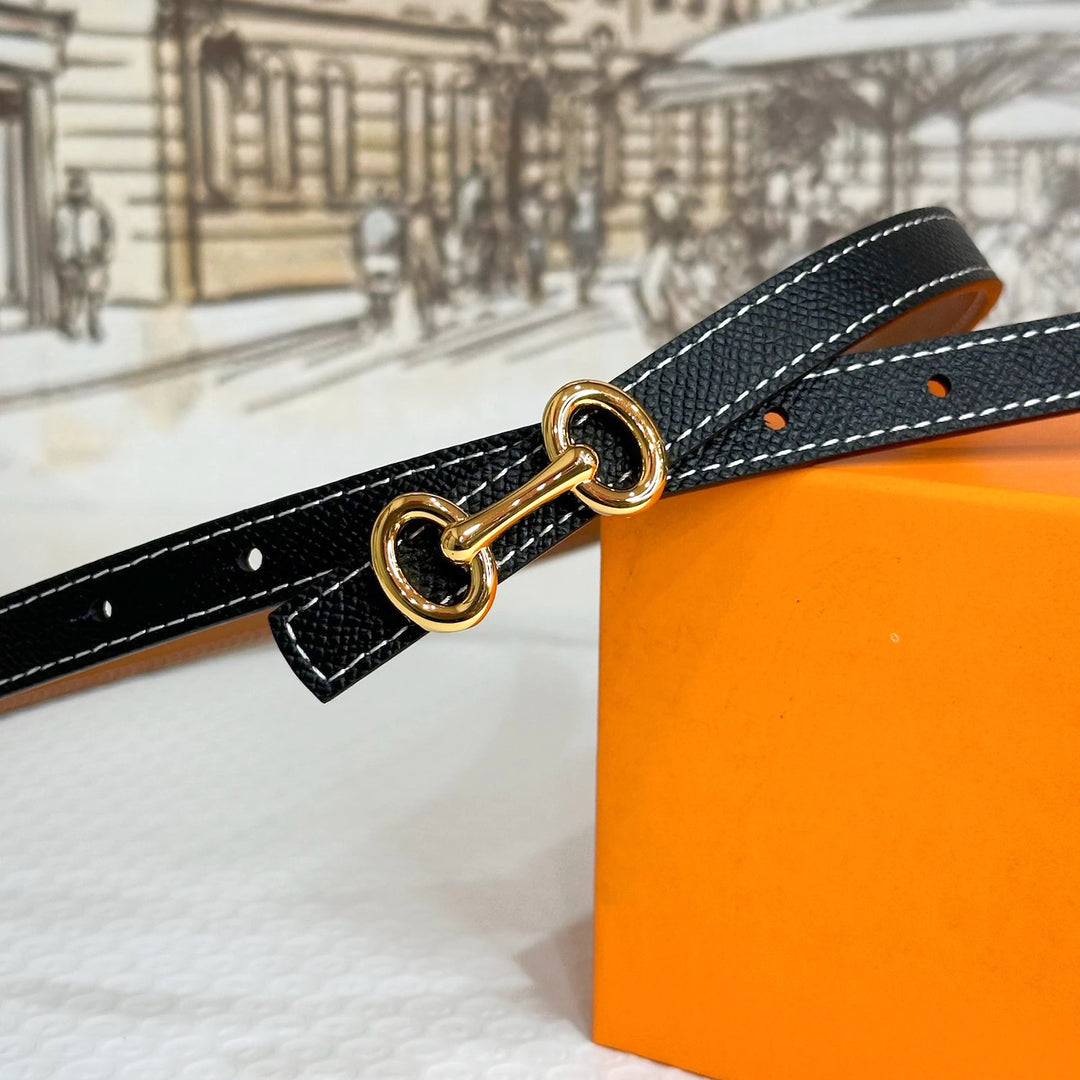 2025 New Luxury Brand Double sided Belt Width 15mm Fashion Designer Dress Jeans Women's Belt
