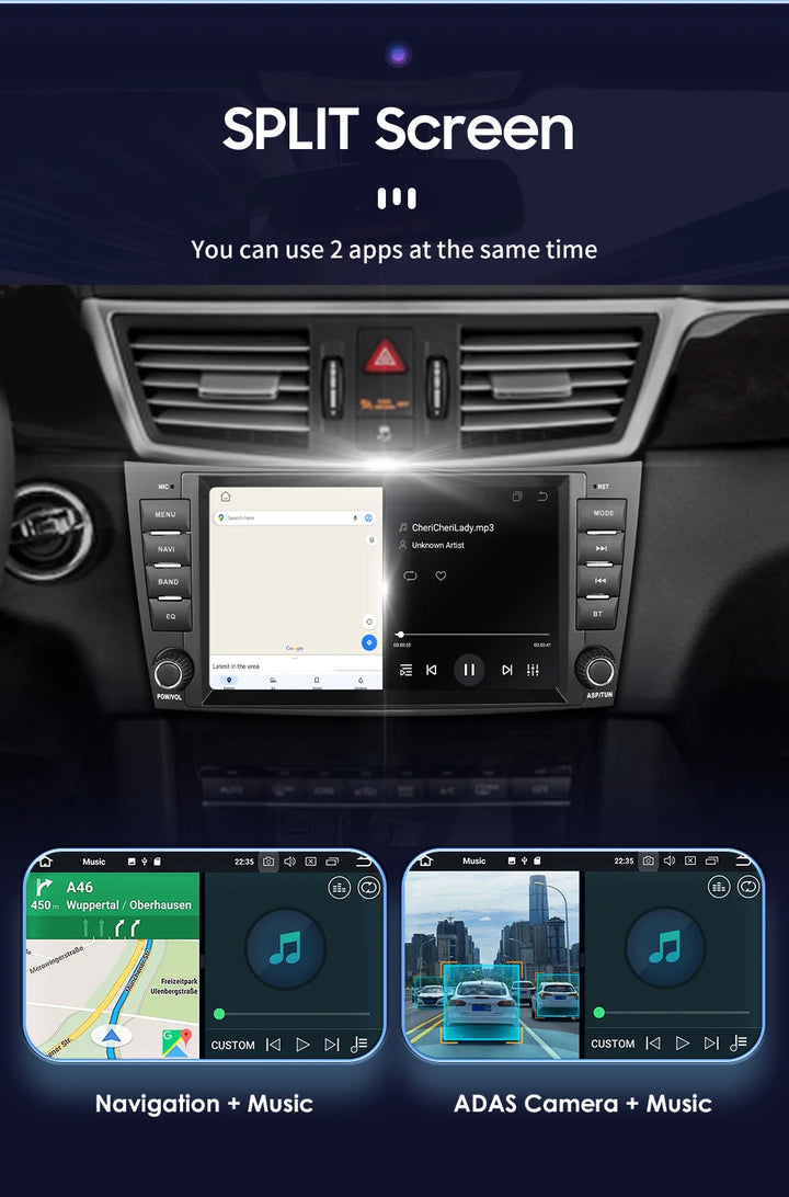 Hizpo 8" Car Radio Stereo For Benz E-Class W211 2002-2009 CLS-CLK-G-Class W463 W209 W219 GPS Navi AI Carplay Multimidia Player