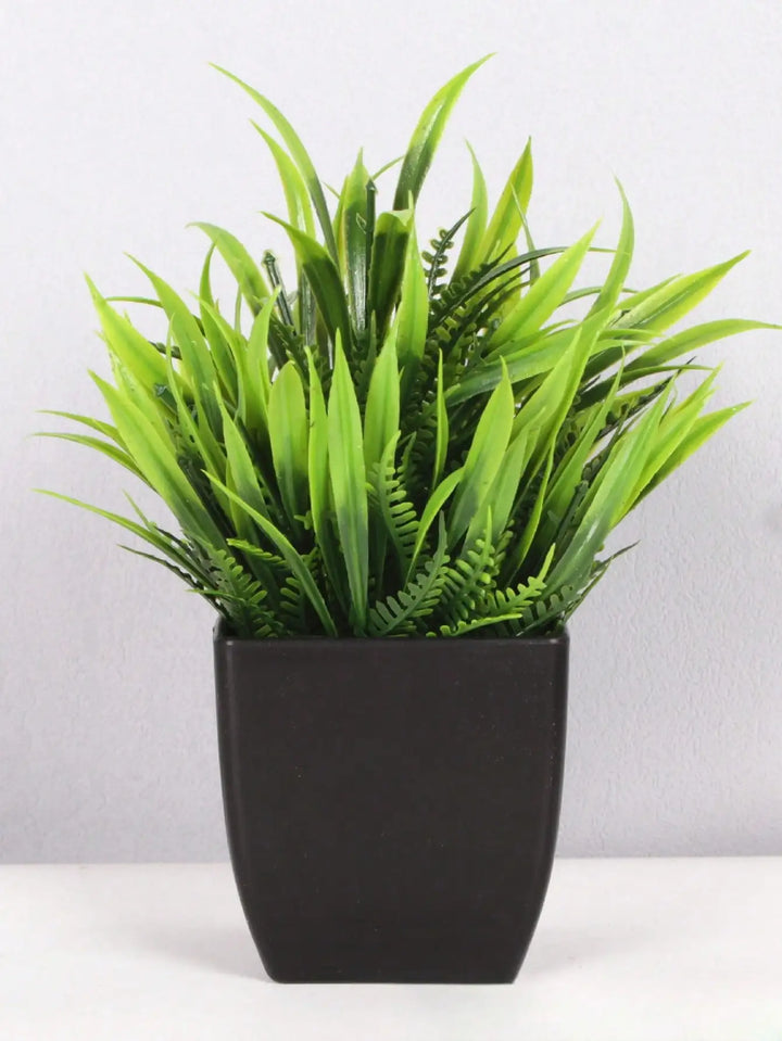 Mini Artificial Eucalyptus Plant in Black Pot