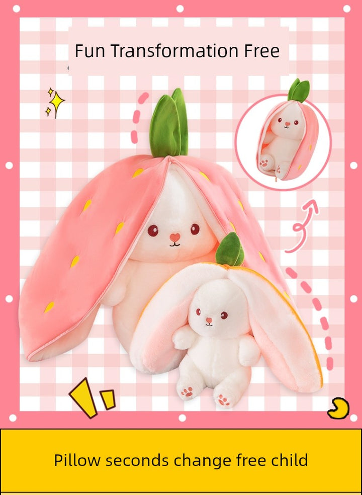 Transformation Rabbit Cute Carrot Birthday Gift Doll