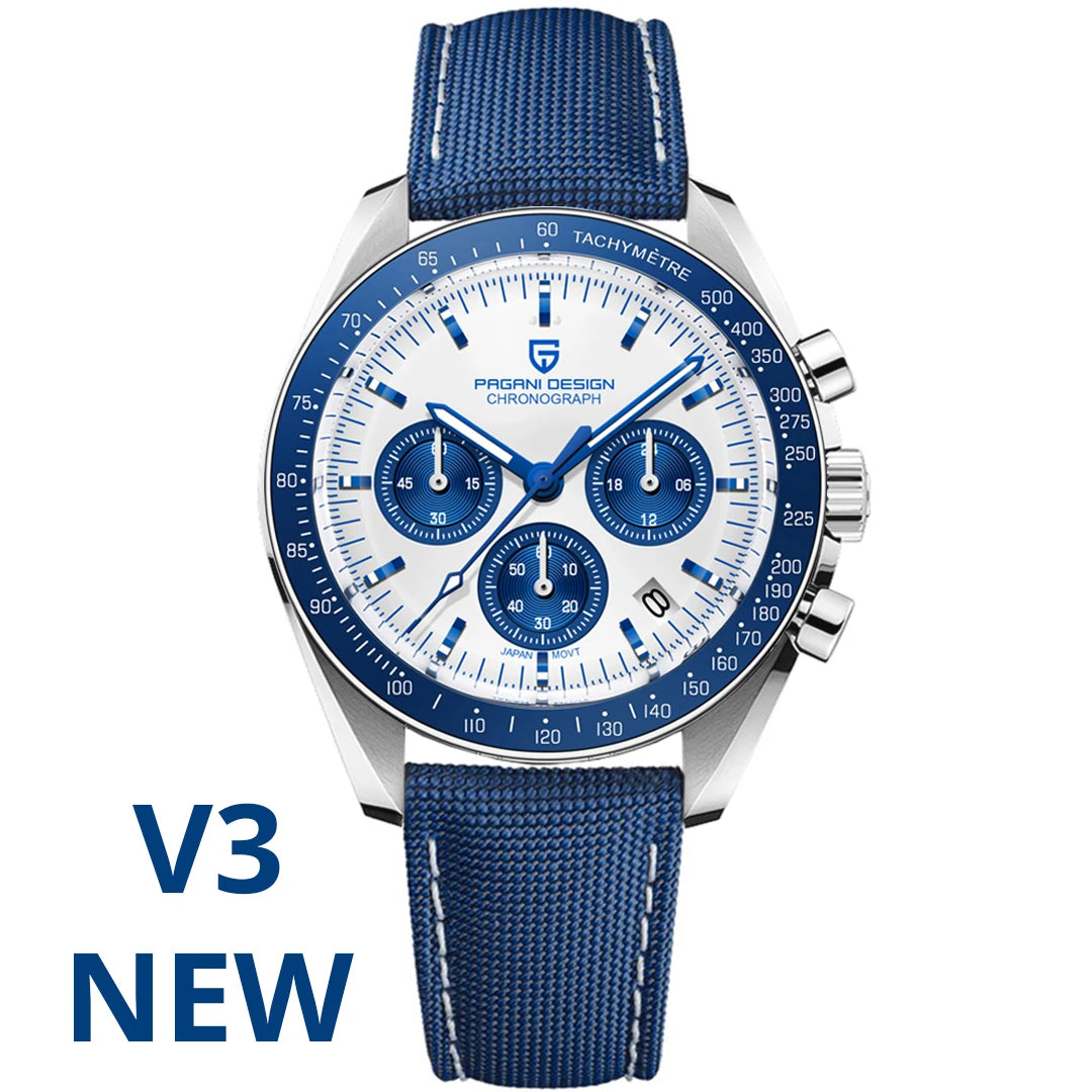 PAGANI DESIGN 2024 New AK Project Men's Watches Luxury Quartz Wrist Watch For Men AR Sapphire Speed Chronograph Automatic Date
