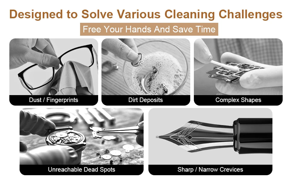 800ml Ultrasonic Cleaner 40kHz Ultra Sonic Cleaner with Timer Ultrasonic Jewelry Cleaner Ultrasonic Cleaning Machine