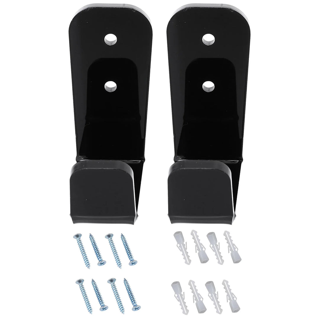 2pcs Hockey Stick Display Stand Acrylic Wall Mount Black Hockey Stick Supports Bracket Holder Horizontal Hanger