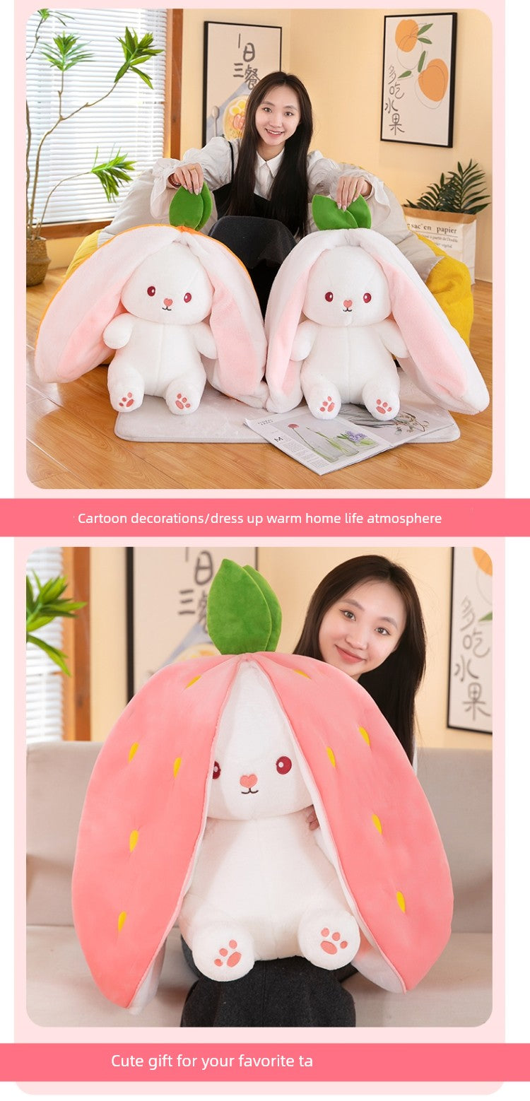 Transformation Rabbit Cute Carrot Birthday Gift Doll