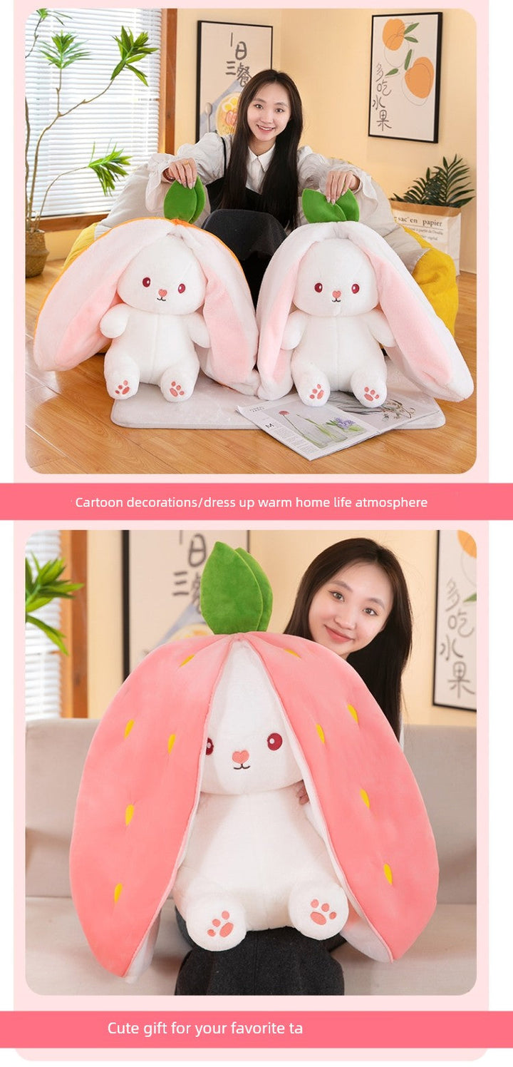 Transformation Rabbit Cute Carrot Birthday Gift Doll