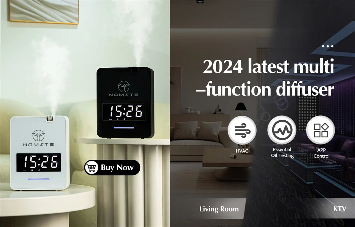 Namste Coverage 300m³  Aromatherapy machine Electric Fragrance Diffuser Bluetooth Home Air Freshener  Wall Mounted Air Purifier