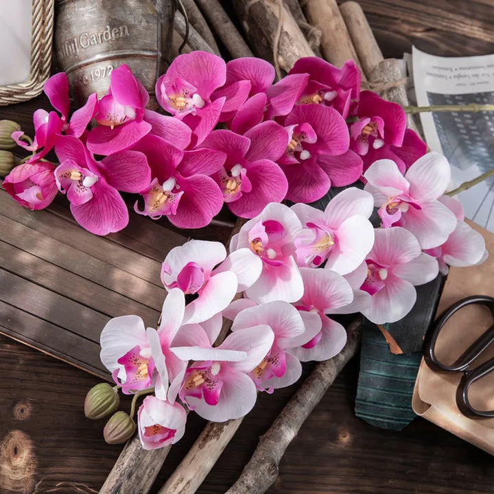 10 Heads 72CM Real Touch Orchid Flowers