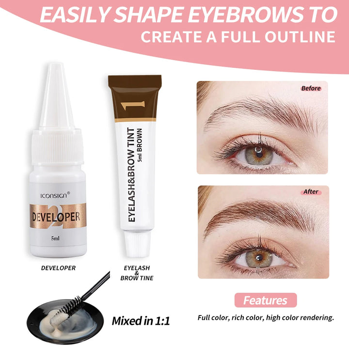 Dropshipping ICONSIGN Lash Lift Kit And Brow Dye Tint Kit Lifting Eyelashes Brow Lift Brow Dye Tint Lash Lifting Kit Eye Makeup