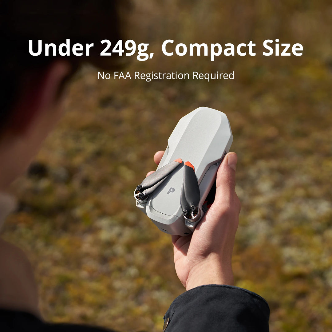 Potensic ATOM 2 3-Axis Gimbal Camera Drone 4K HDR Video, 8K Photo, Vertical Shooting, 10-KM, AI Night Shot Tracking, Under 249g