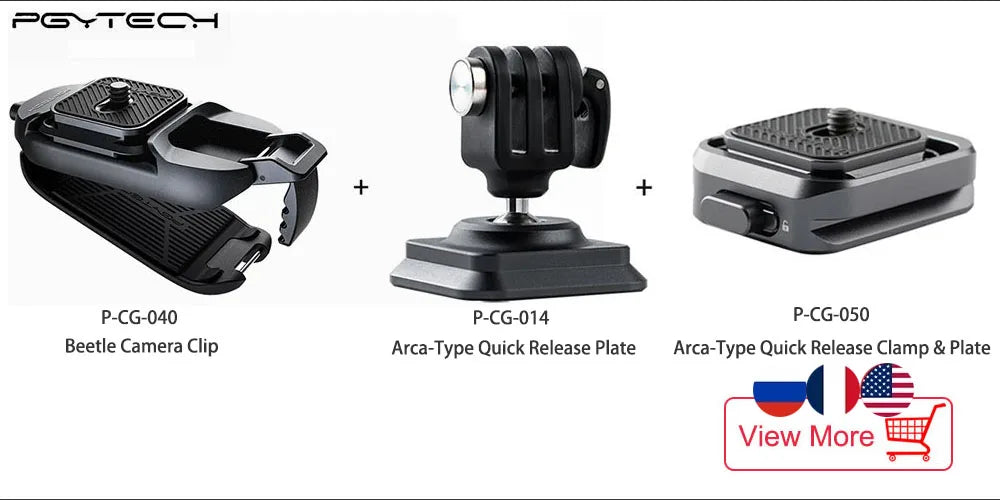 PGYTECH Beetle Camera Clip with Plate Camera Quick Release System for Sony/Nikon/DSLR Action Camera Backpack Camera Strap Mount