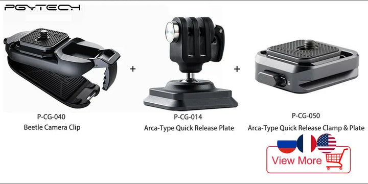 PGYTECH Beetle Camera Clip with Plate Camera Quick Release System for Sony/Nikon/DSLR Action Camera Backpack Camera Strap Mount